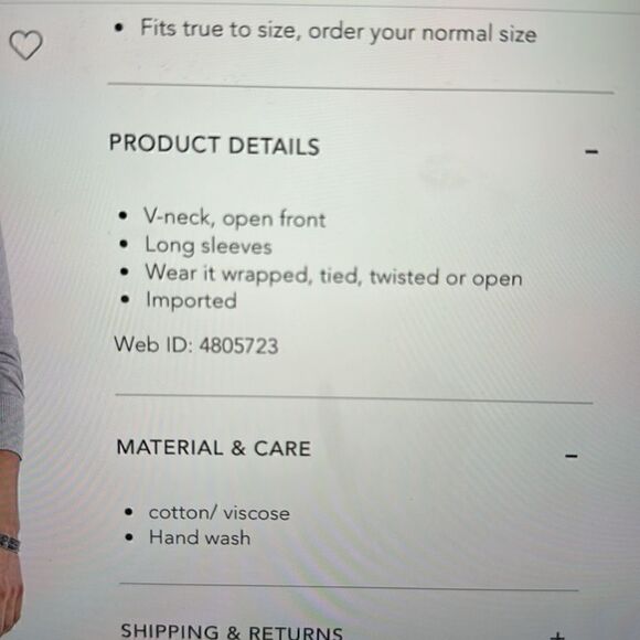 NICE + ZOE 4 WAY CARDIGAN. - Picture 8 of 8